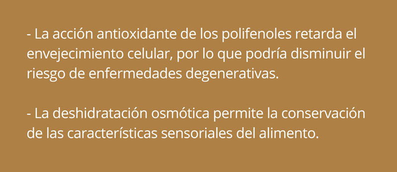 Deshidratación osmótica para alimentos&nbsp;saludables