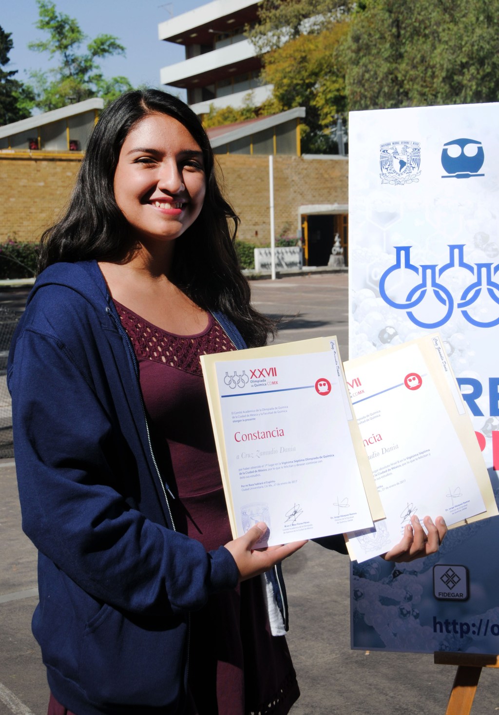Alumna de la UNAM representará a CDMX en olimpiada nacional de&nbsp;química